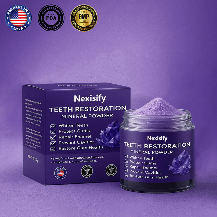 🦷 Nexisify™ Tooth Powder – Natural Whitening & Fresh Breath!