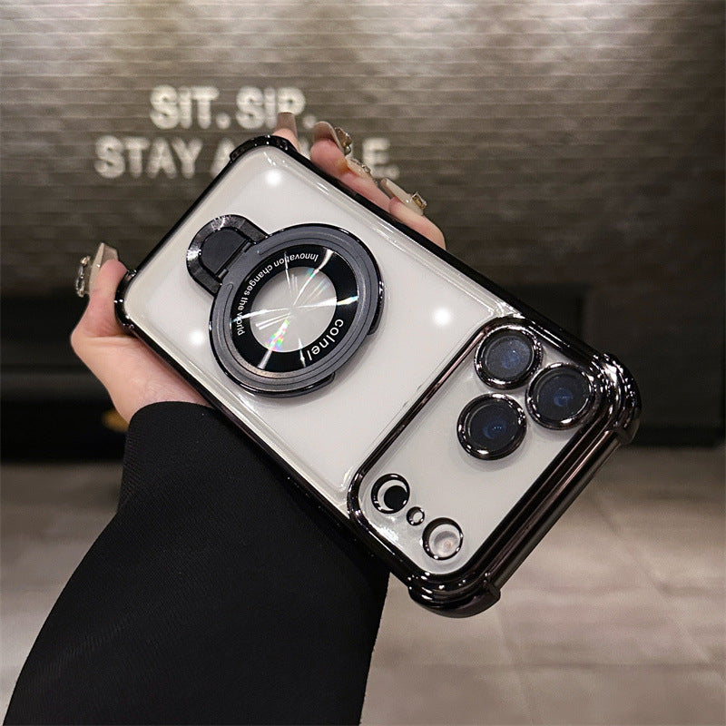 Stand Transparent Magnetic Phone Case | Slim  iPhone Cover
