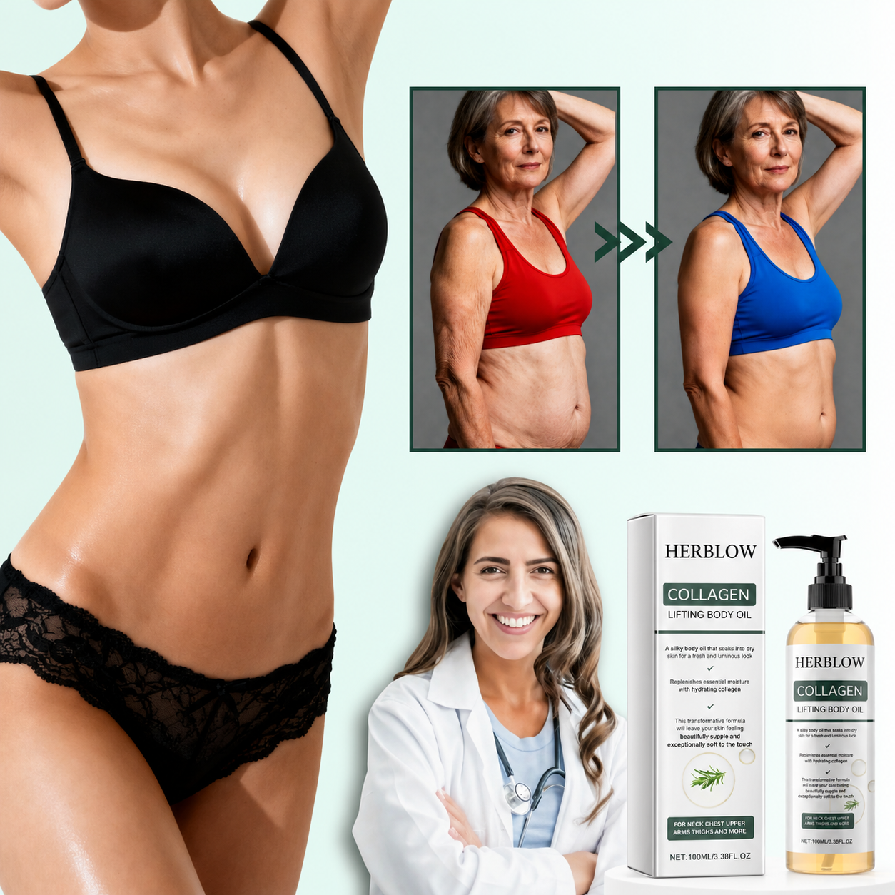 HERBLOW| Firms and refines sagging skin by 98% in 24 hours