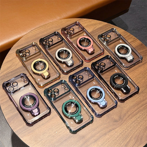 Stand Transparent Magnetic Phone Case | Slim  iPhone Cover