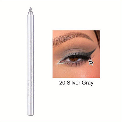 14-Pack Eyeliner Pencil Waterproof Colored Gel Liners with Metallic & Shimmer Finishes Smudge-Proof