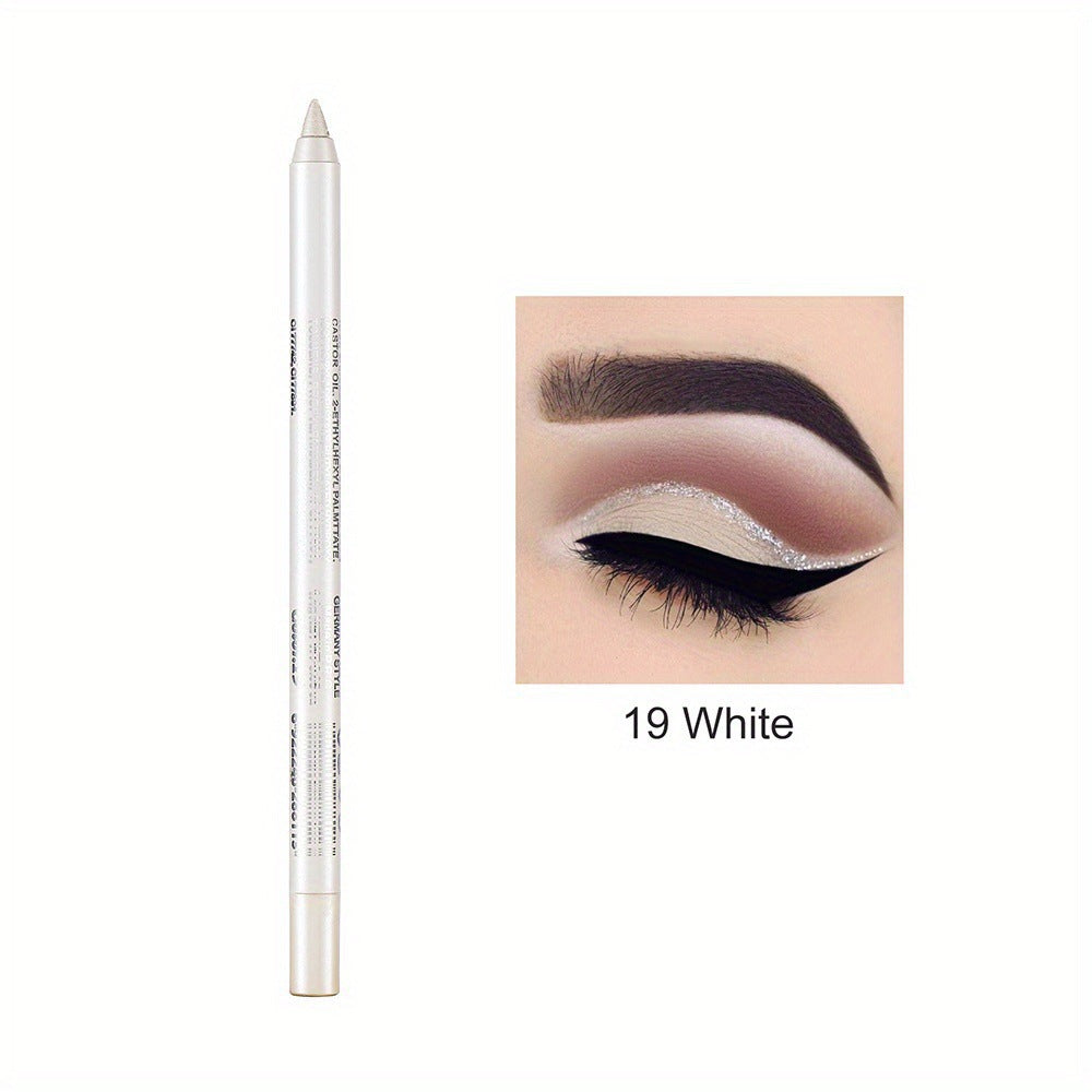 14-Pack Eyeliner Pencil Waterproof Colored Gel Liners with Metallic & Shimmer Finishes Smudge-Proof